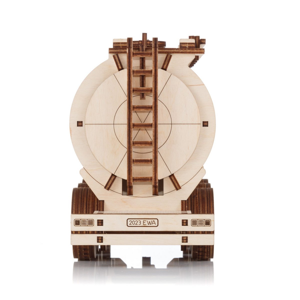 Eco Wood Art (Ewa) 3D Houten Puzzel Tank Semitrailer For Truck Road King, 3410, 39,7X10,8X20Cm