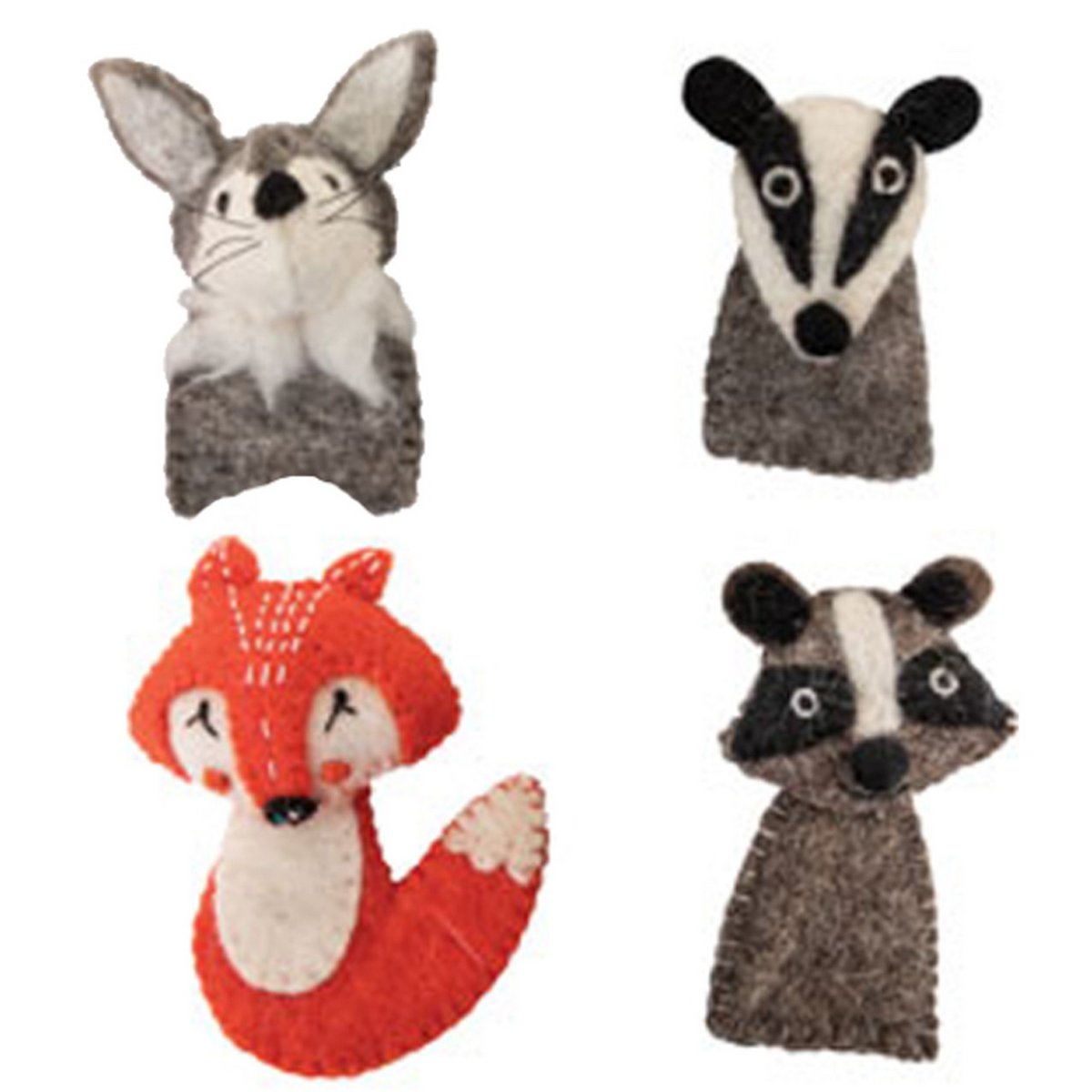 Woodland Finger Puppets/4Pc