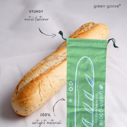 Green-Goose Herbruikbare Rpet Stokbroodzak - 70X21Cm