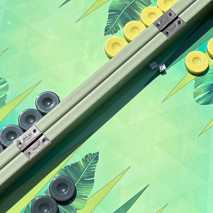 Biggdesign Nature Backgammon-Set, Magnetische Sluiting, Krasbestendig Oppervlak