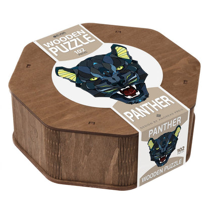 Eco Wood Art (Ewa) Houten Legpuzzel Panter/ Panther, 1096, 31,1X28X0,5Cm Wooden Box