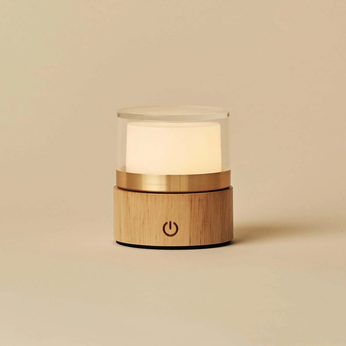 Leo Lichtbruine Oplaadbare Lamp