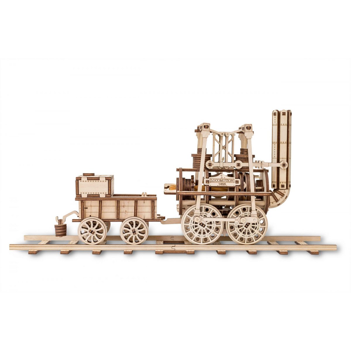 Eco Wood Art (Ewa) 3D Mechanische Puzzel, Locomotion, 426, 40X10X17,8Cm