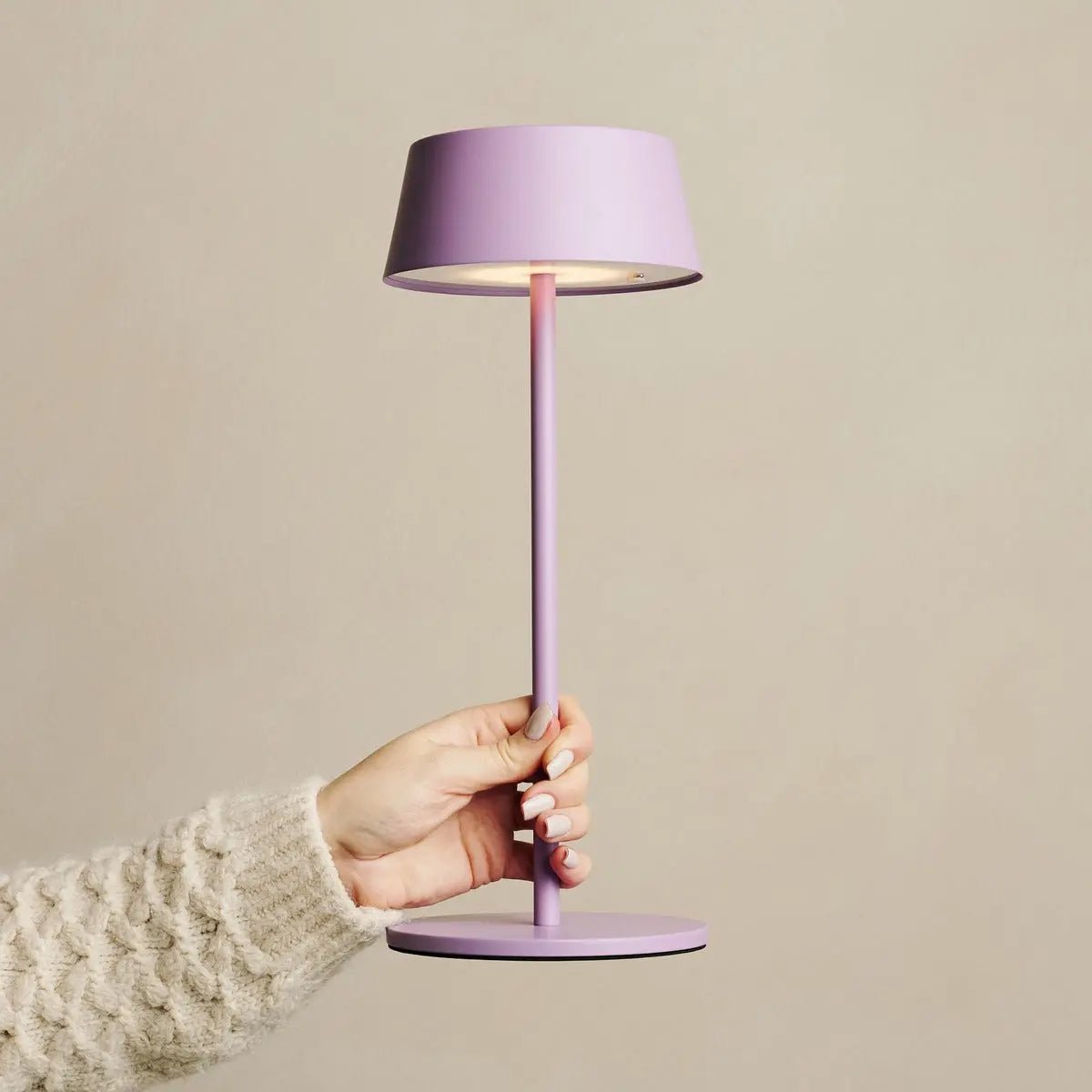 Hugo Violet Lila Oplaadbare Tafellamp