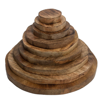 Wood Stacking Pyramid/9Pc