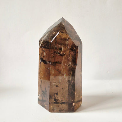 Rookkwarts Toren 300 Gram – Hoge Kwaliteit Smoky Quartz Met Diepe Insluitsels