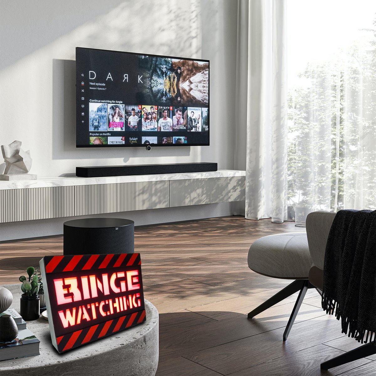 Mad Monkey - Binge Watching Lamp, Sfeerlicht
