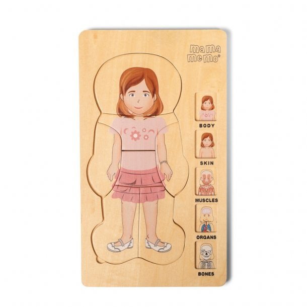 Mijn Lichaam Puzzel. Meisje