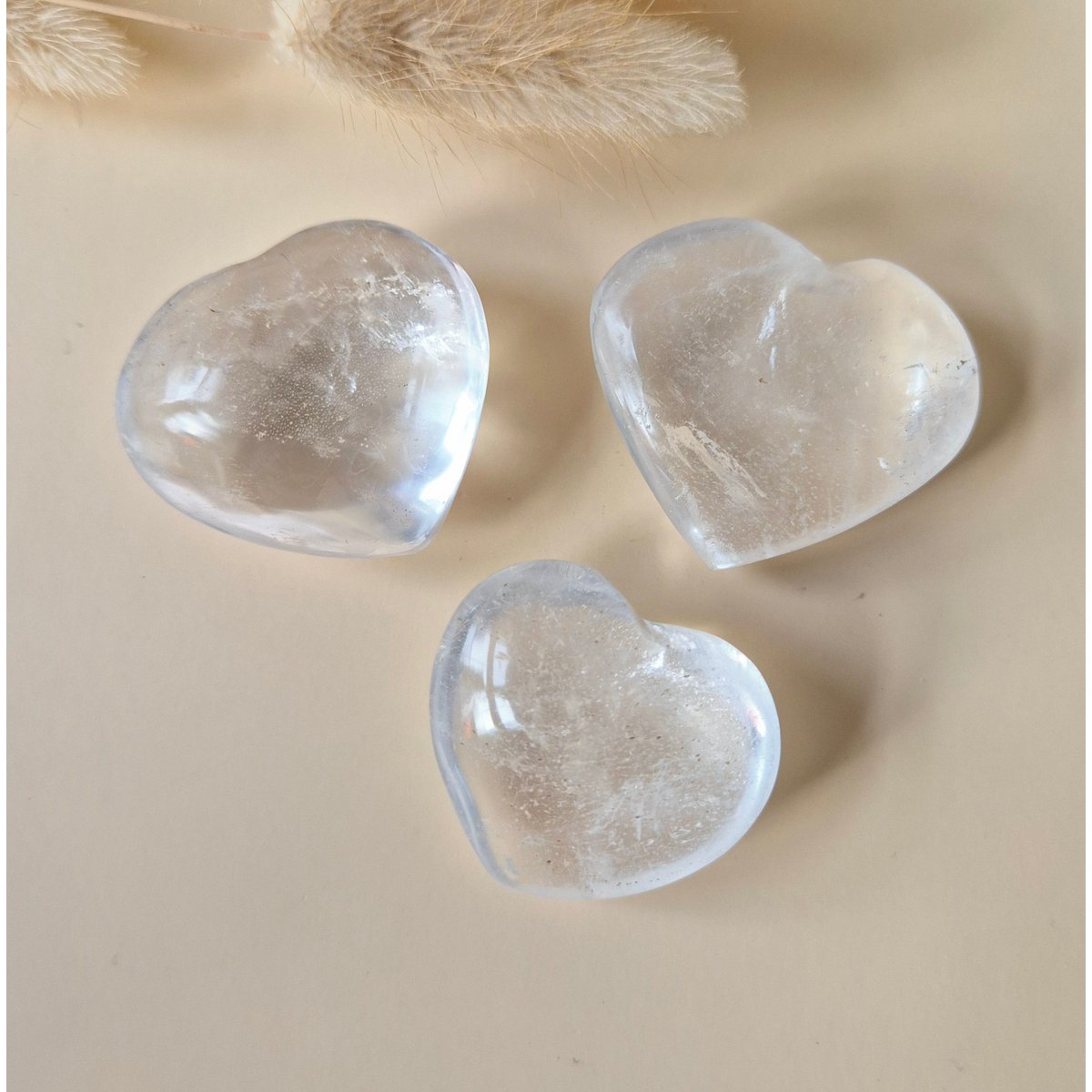 Edelsteen Heldere Bergkristal Hart 3-4Cm