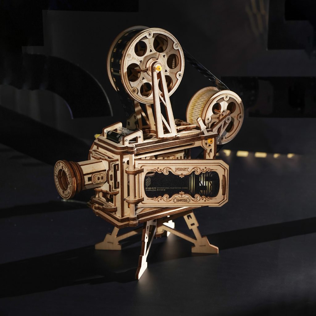 Robotime, Houten Puzzel 3D Vitascope/Movieprojector, Lk601, 25,5X13,3X22,3Cm