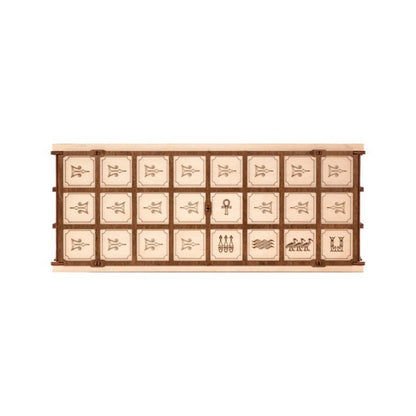 Eco Wood Art (Ewa) 2 In 1 Bordspel, Senet En Ur, 1355, 34,5X14X6Cm