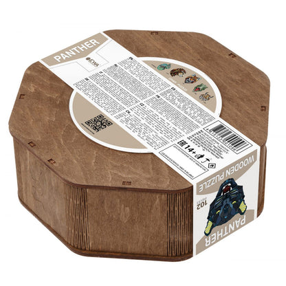 Eco Wood Art (Ewa) Houten Legpuzzel Panter/ Panther, 1096, 31,1X28X0,5Cm Wooden Box