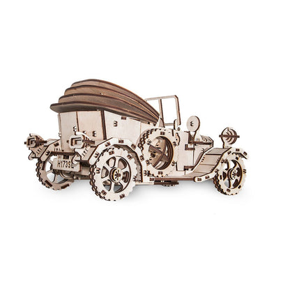 Eco-Wood-Art (Ewa) 3D Mechanische Puzzel, Retro Auto, 372, 30X17X15,5 Cm