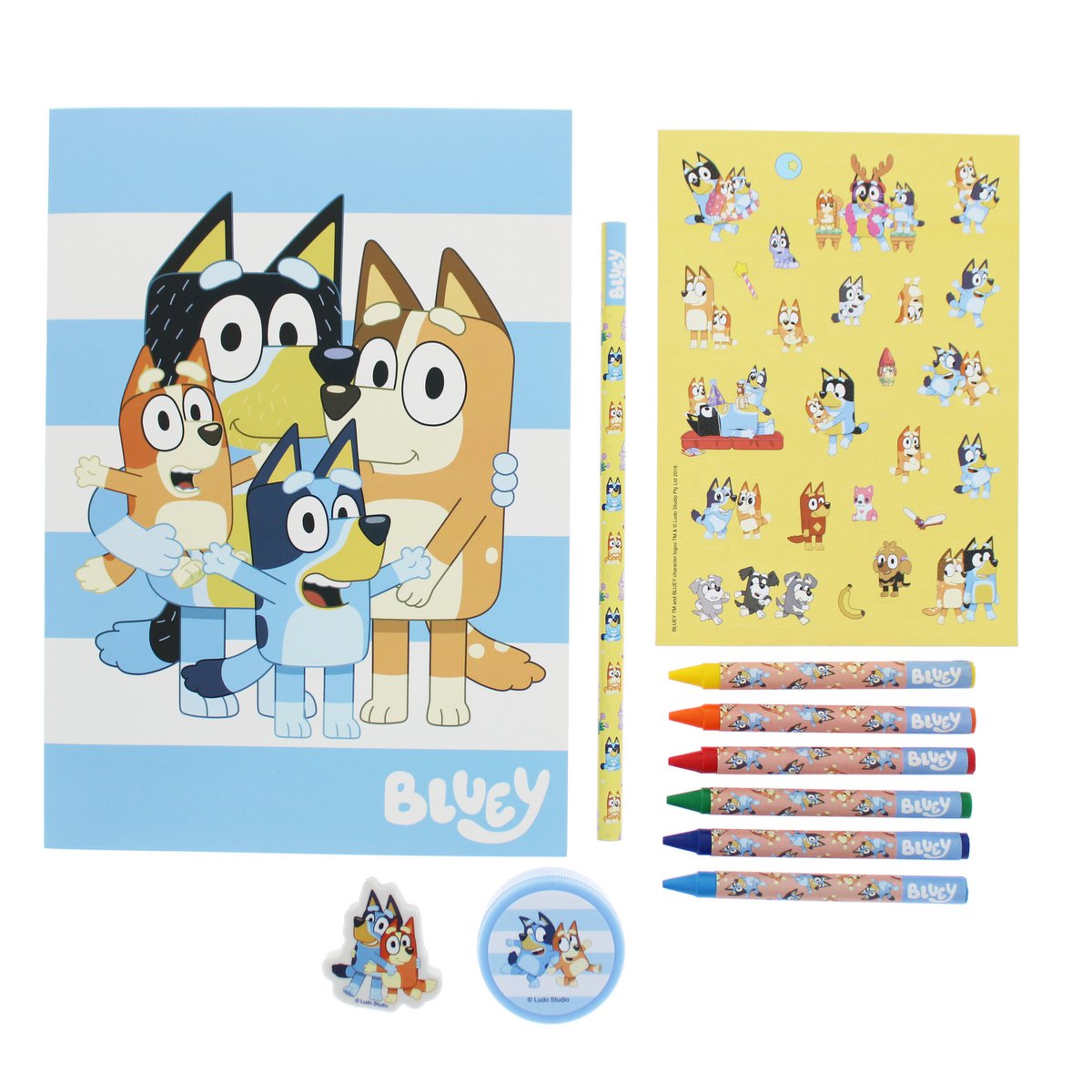 Bluey - Briefpapierset 12-Delig