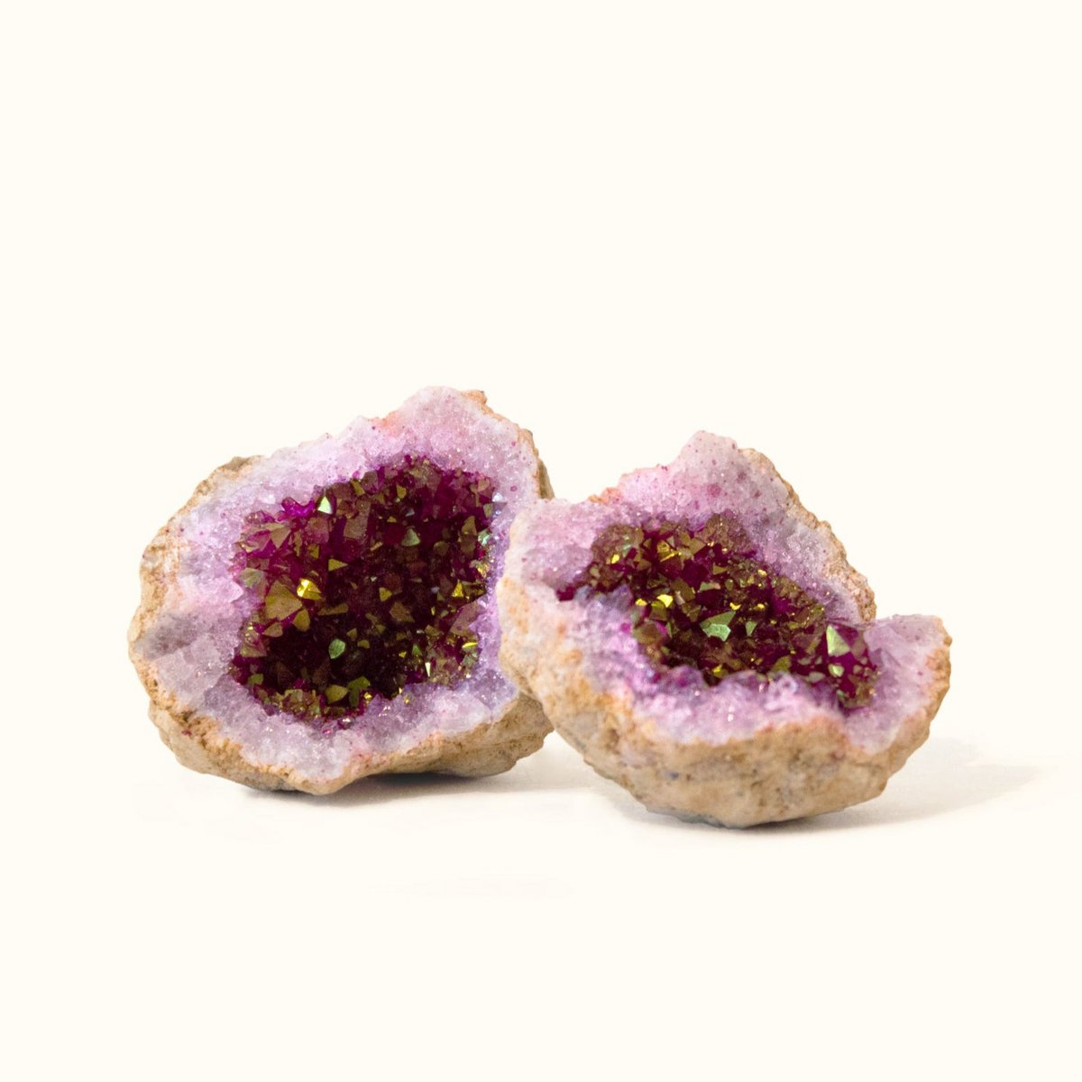 Geode Quartz Crystal Pink