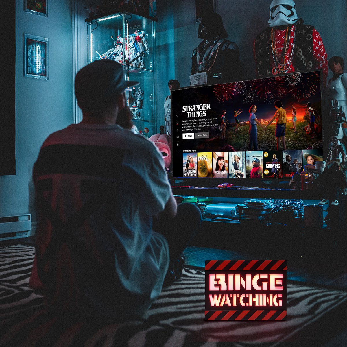 Mad Monkey - Binge Watching Lamp, Sfeerlicht