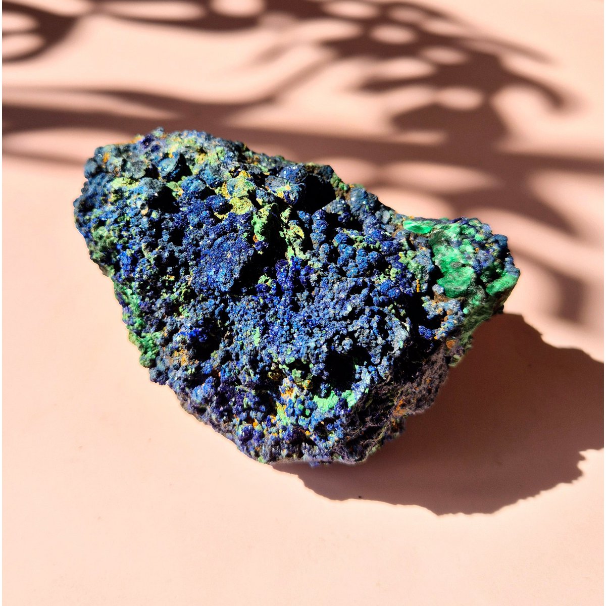Xl Druzy Zeldzame Azuriet-Malachiet Ruwe Schitterende Edelsteen #9 424Gram – Sprankelende Natuurlijke Kracht