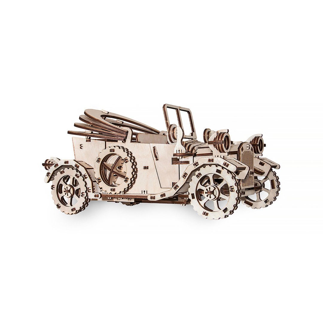 Eco-Wood-Art (Ewa) 3D Mechanische Puzzel, Retro Auto, 372, 30X17X15,5 Cm