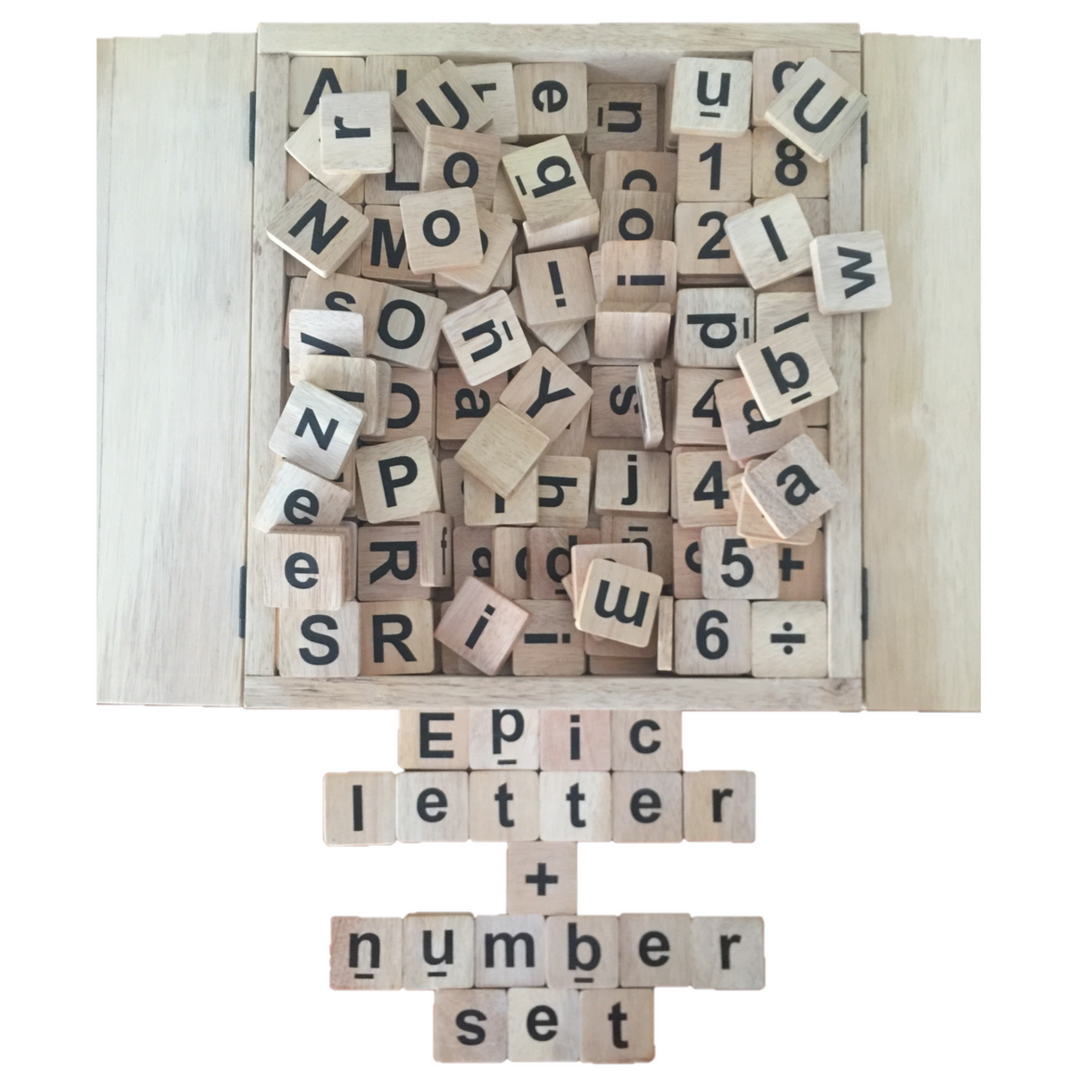 Natural Letters/Numbers Set