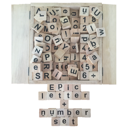 Natural Letters/Numbers Set
