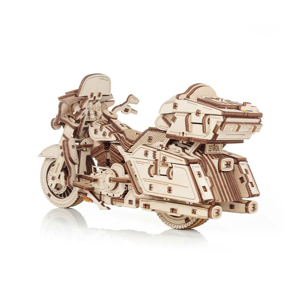 Eco Wood Art (Ewa) 3D Mechanische Houten Puzzel Bike, 3007, 22,6X8,4X12,3Cm