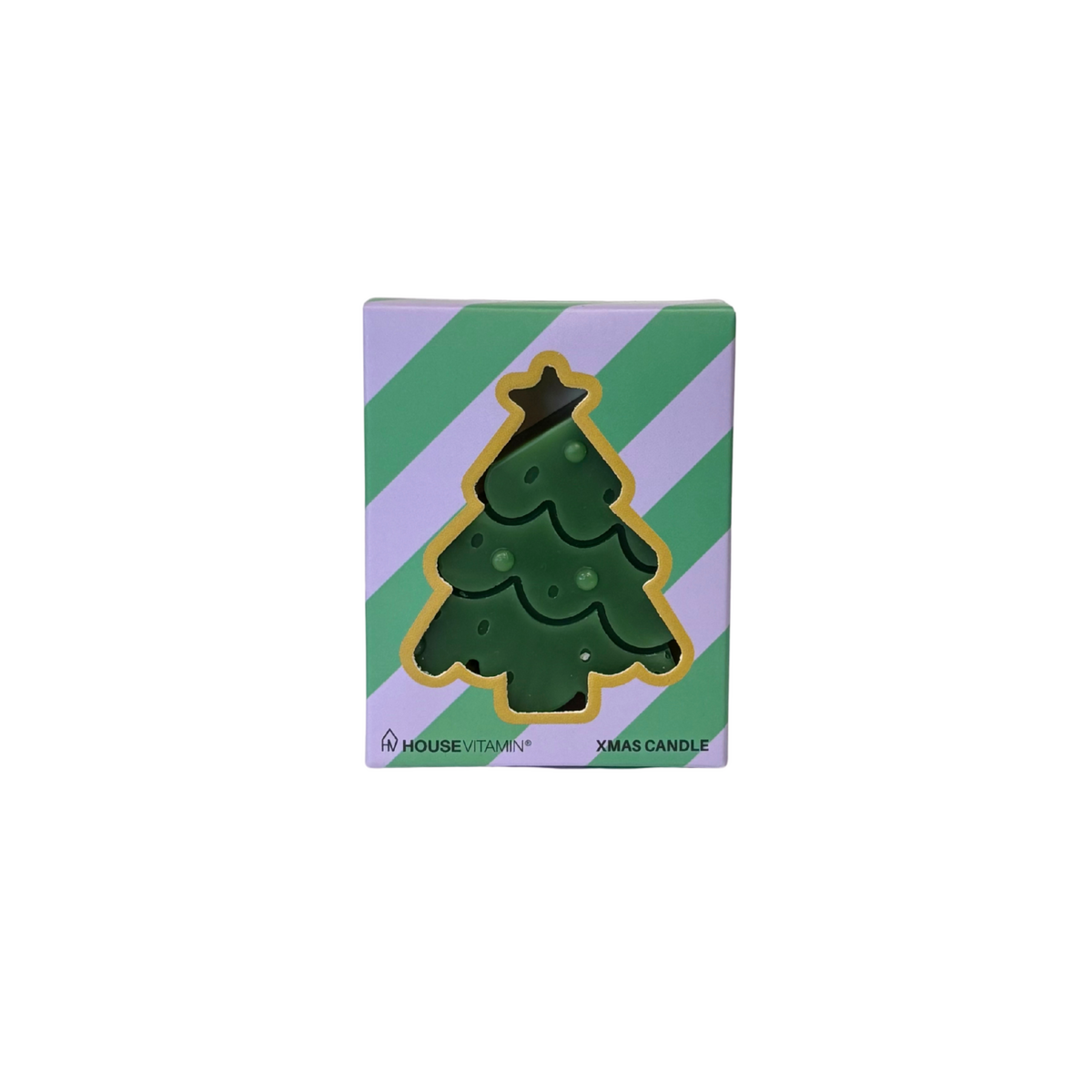 Kaars - Kerstboom - Groen - 70 Gram