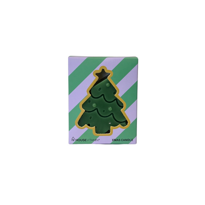 Kaars - Kerstboom - Groen - 70 Gram
