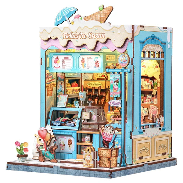 Cutebee, 3D Diy Huisje, Bella's Ice Cream, Cwgc212, 16,0X15,8X20,6Cm