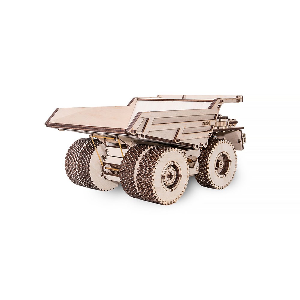 Eco Wood Art (Ewa) 3D Houten Puzzel, Vrachtwagen Belaz 75600, 082, 31X22X15,5Cm
