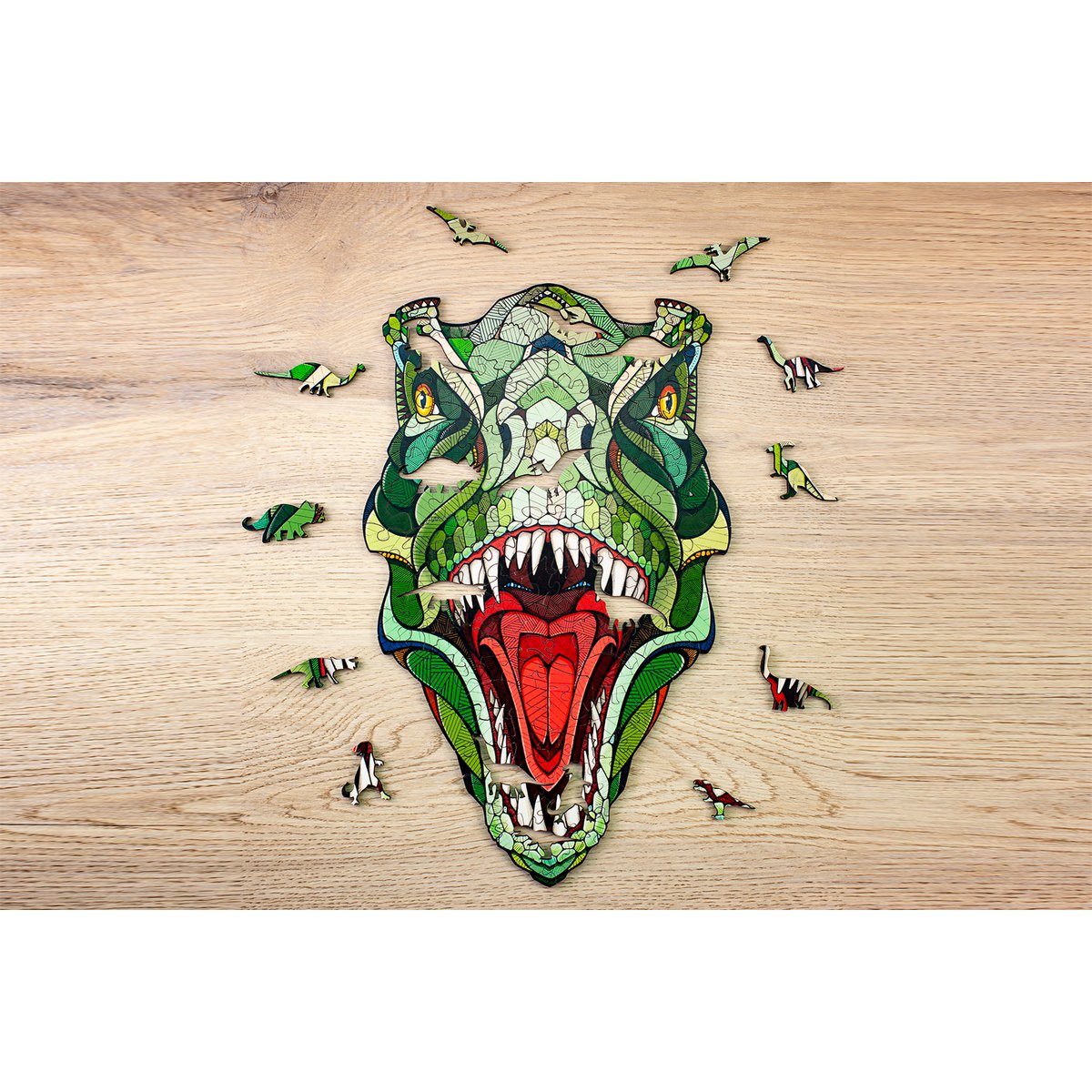 Eco Wood Art (Ewa) Houten Legpuzzel T-Rex Size L, 1829, 56,5X34,5X0,5Cm