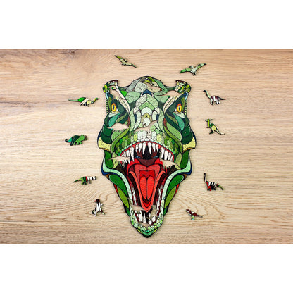 Eco Wood Art (Ewa) Houten Legpuzzel T-Rex Size L, 1829, 56,5X34,5X0,5Cm