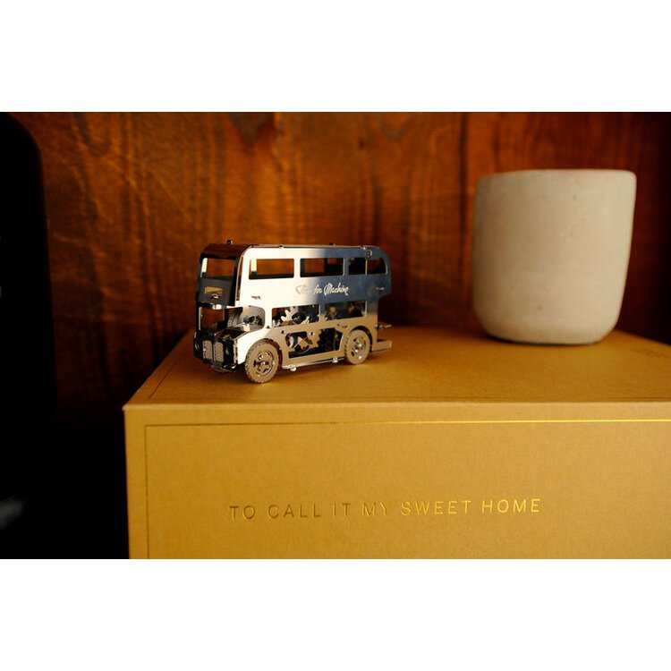 3D Metalen Bouwpakket, Cute Double Decker, Time For Machine, T4M38028, 9X3X5,2Cm