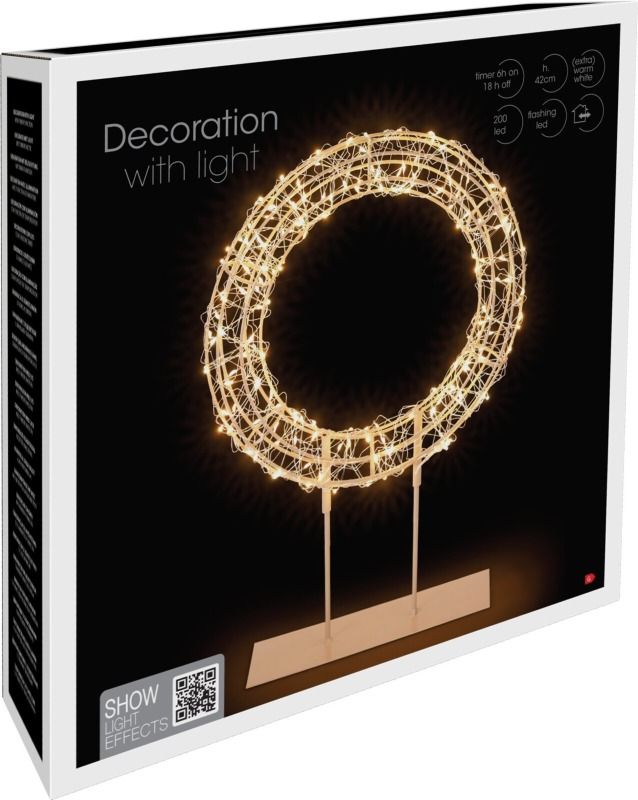 Kerstring Op Standaard - 42 Cm