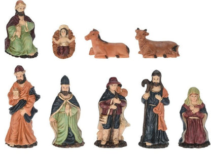 Kerststal Figuren - 9 Stuks - 8 Cm
