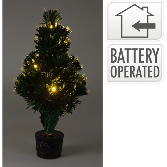 Kerstboom Met Verlichting - Fiber Optic - 45 Cm - Warm Wit