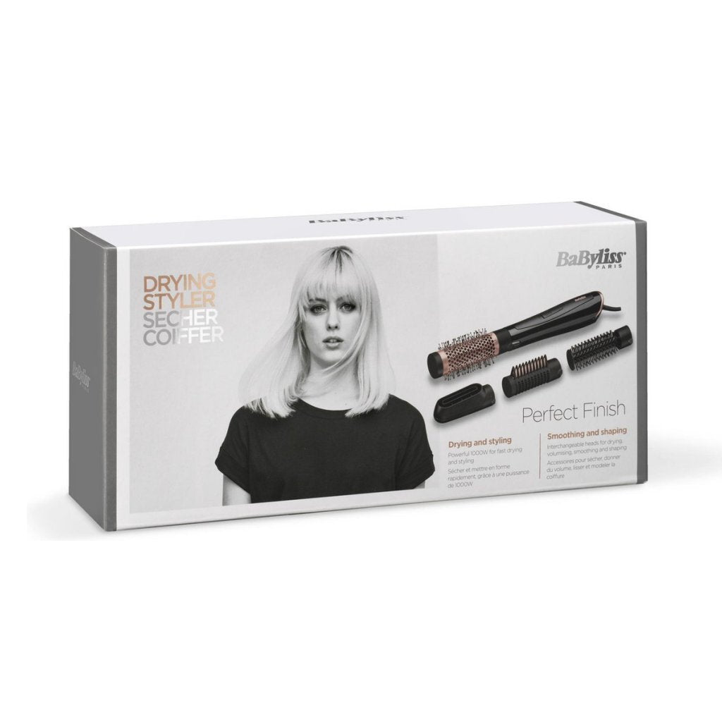 Babyliss As126E Perfect Finish Föhnborstel Zwart/Rose