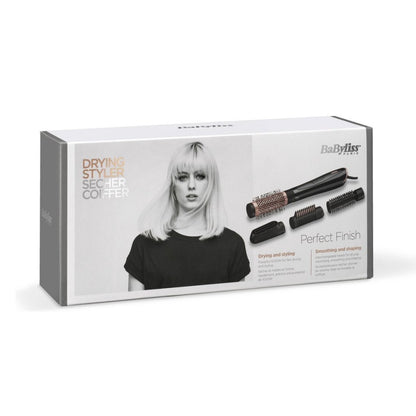 Babyliss As126E Perfect Finish Föhnborstel Zwart/Rose