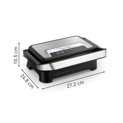 Tefal Gc270D Inicio Compact Contactgrill Zwart/Rvs