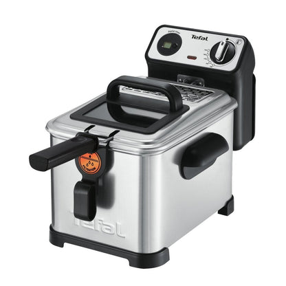 Tefal Fr5111 Pro Inox And Design Friteuse 2400W 3L Zwart/Rvs