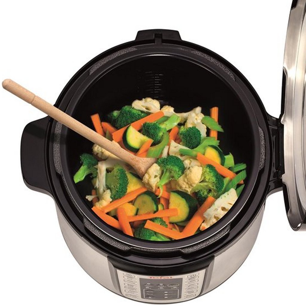 Tefal Cy505E All-In-One Slowcooker 6L Rvs/Zwart