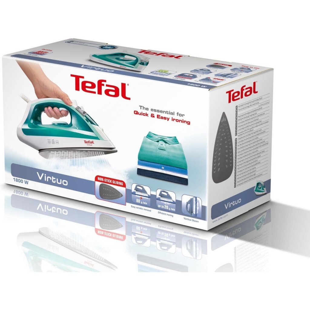 Tefal Fv1710 Virtuo Stoomstrijkijzer 1800W  Turquoise/Wit