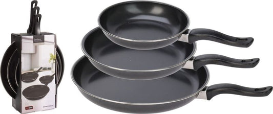 Excellent Houseware Koekenpannenset 3-Delig - Budgetline