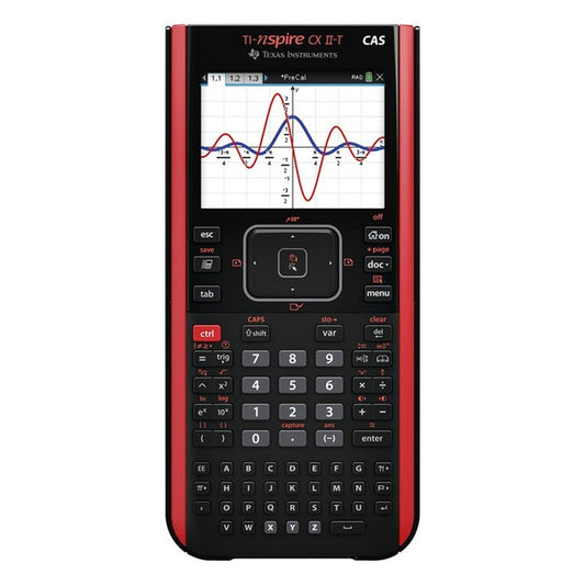 Texas Instruments Ti-Nscx2Cas-Fc Ti Nspire Cx Ii-T Cas Grafische Rekenmachine Zwart/Rood