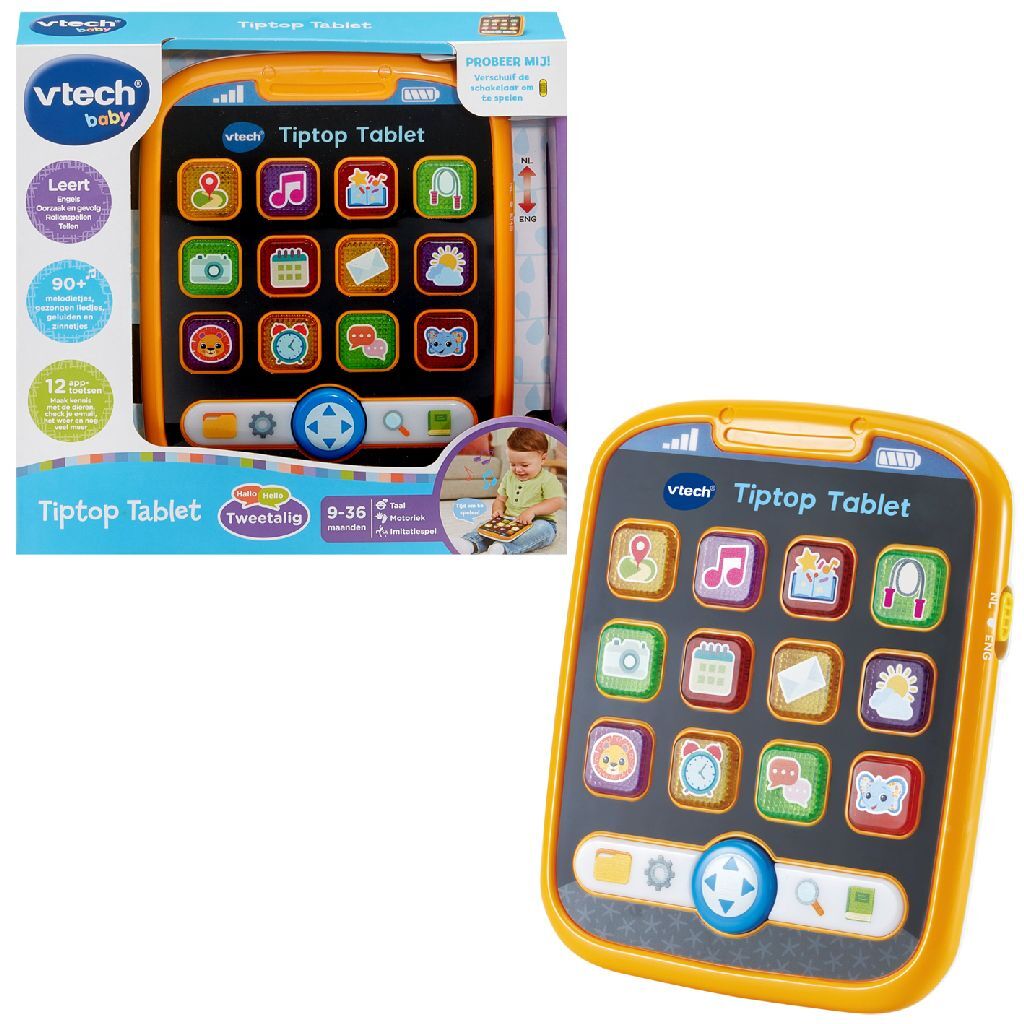 Vtech Baby Tiptop Tablet + Licht En Geluid Geel