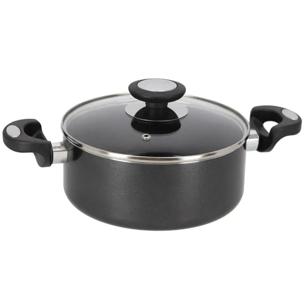 Beka Pro Induc Kookpan Met Glazen Deksel 20 Cm Zwart