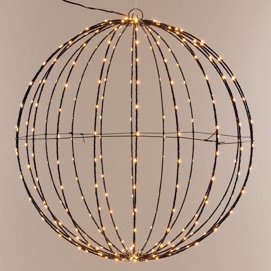 Ceruzo Lichtbol 400 Led - Metaal - 60 Cm - Kerstverlichting - Met Timer - Extra Warm Wit