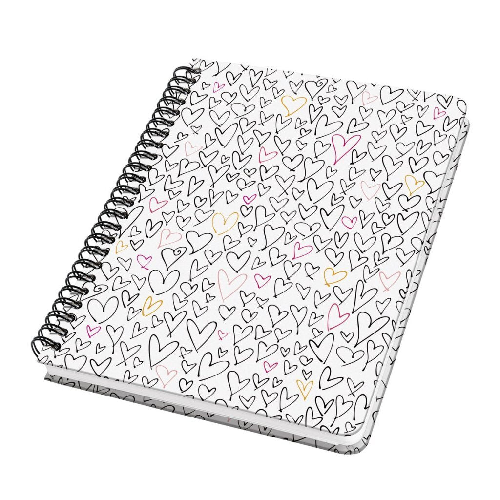 Sigel Si-Sy554 Notitieboek Jolie Wild Hearts Met Spiraal A5 Lijn 120 Pagina'S