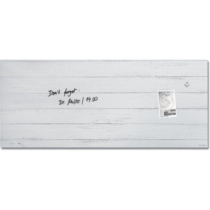 Sigel Si-Gl381 Glasmagneetbord Artverum White Wood 130X55 Cm Wit