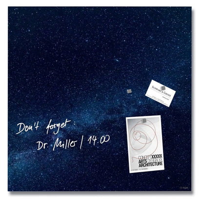 Sigel Si-Gl273 Glasmagneetbord Artverum Galaxy 48X48 Cm Donkerblauw