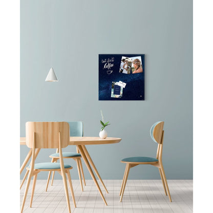 Sigel Si-Gl273 Glasmagneetbord Artverum Galaxy 48X48 Cm Donkerblauw